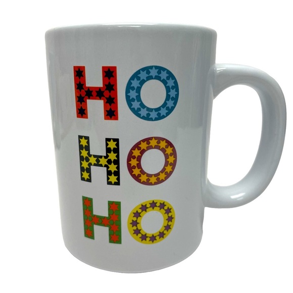 Novogratz 2 Christmas Mugs Celebrate w/ Rainbow Tree & Ho Ho Ho Ho 17.5 oz. Each - Picture 4 of 12